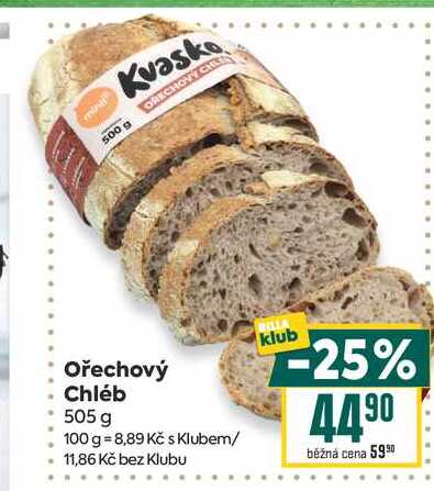 Ořechový Chléb 505 g 