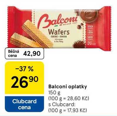 Balconi oplatky, 150 g