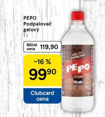 PEPO Podpalovač gelový, 1 l   
