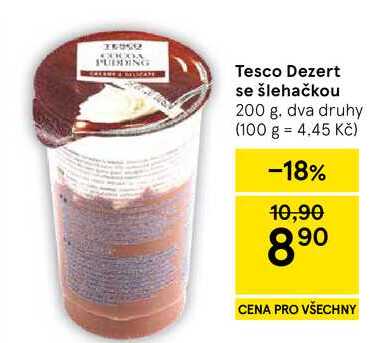 Tesco Dezert se šlehačkou, 200 g