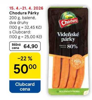 Chodura Párky, 200 g