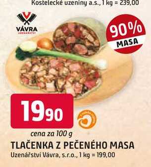 TLAČENKA Z PEČENÉHO MASA 100g