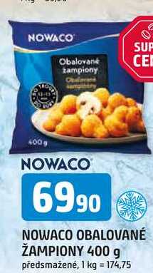 NOWACO OBALOVANÉ ŽAMPIONY 400 g předsmažené
