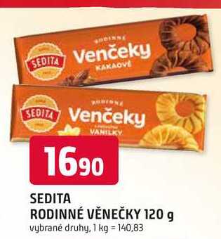 SEDITA RODINNÉ VĚNEČKY 120 g 