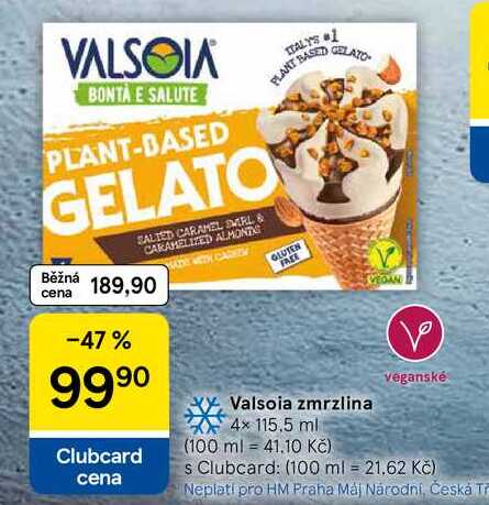 Valsoia zmrzlina, 4x 115.5 ml