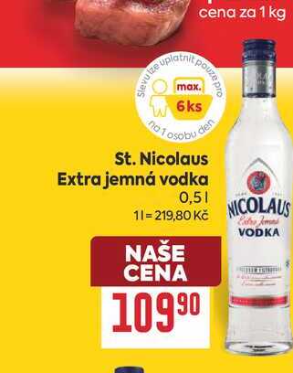 St. Nicolaus Extra jemná vodka 0,5l