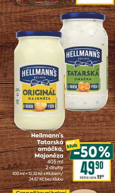 Hellmann's Tatarská omáčka, Majonéza 405 ml