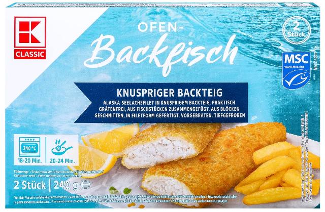 K-CLASSIC Smažená ryba v těstíčku