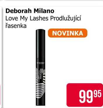 Deborah Milano Love My Lashes Prodlužující řasenka