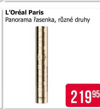 L'Oréal Paris Panorama řasenka, různé druhy 