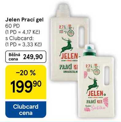 Jelen Prací gel, 60 PD 