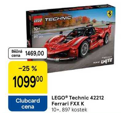 LEGO® Technic 42212 Ferrari FXX K 10+. 897 kostek