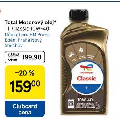 Total Motorový olej, 1 l, Classic 10W-40