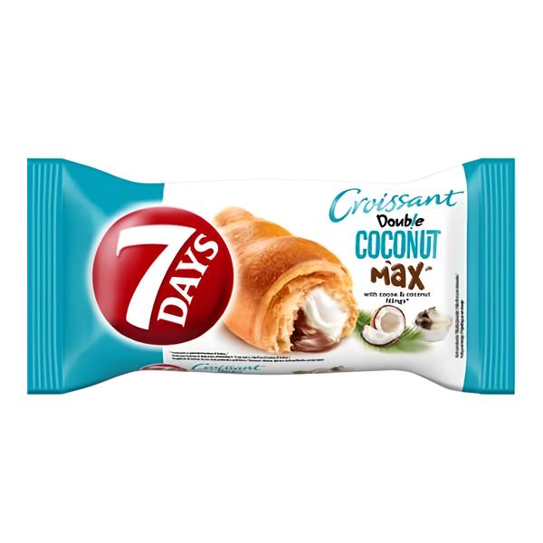 7 Days Croissant Double s kakaovou a kokosovou náplní