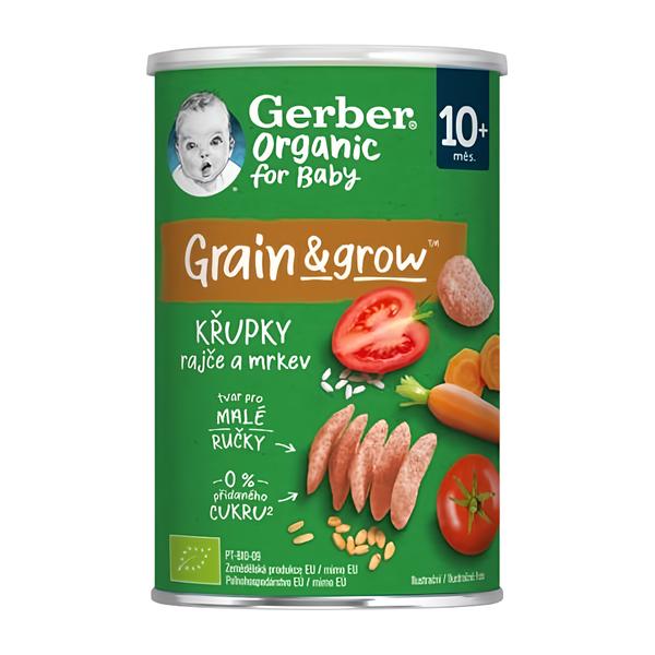 Gerber BIO Organic křupky s rajčaty a mrkví