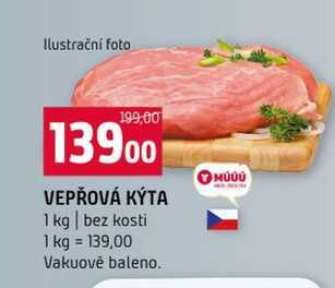VEPŘOVÁ KÝTA bez kosti 1 kg