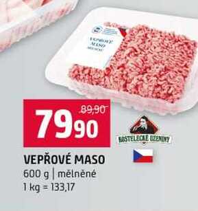 VEPŘOVÉ MASO 600 g mělněné 
