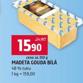 MADETA GOUDA BÍLÁ 48% tuku 100g