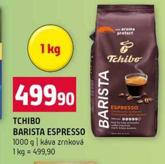 TCHIBO BARISTA ESPRESSO 1000 g káva zrnková 