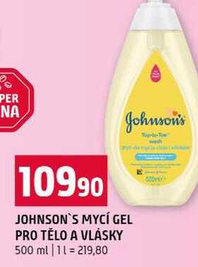 JOHNSON'S MYCÍ GEL PRO TĚLO A VLÁSKY 500 ml 