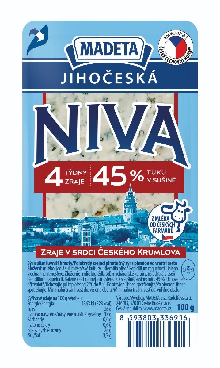 Madeta Jihočeská Niva, 100 g