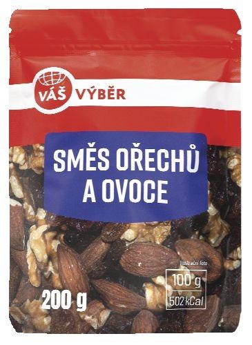 VÁŠ VÝBĚR Směs ořechů a ovoce, 200 g