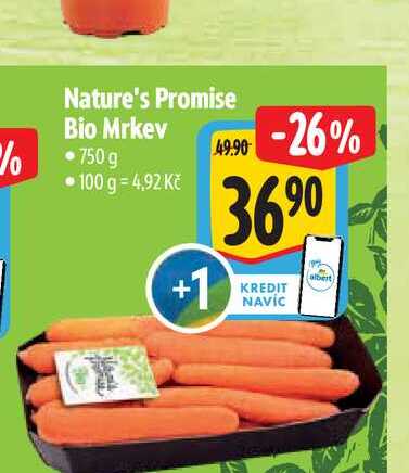 Nature's Promise Bio Mrkev 750g  