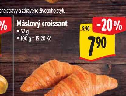  Máslový croissant 52g 