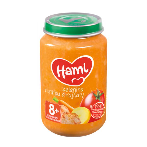 Hami Zelenina s krůtou a rajčaty 8m+