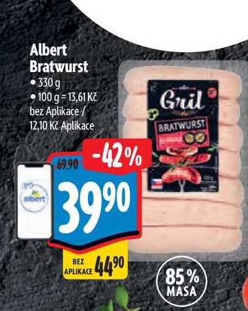 Albert Bratwurst 330 g  
