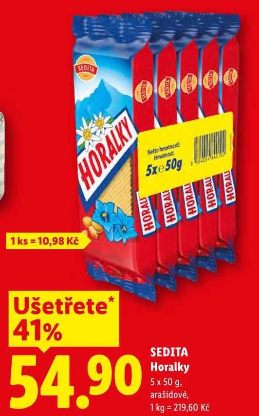 SEDITA Horalky, 5x 50 g