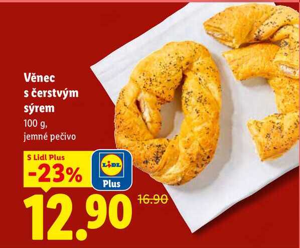 Věnec s čerstvým sýrem, 100 g