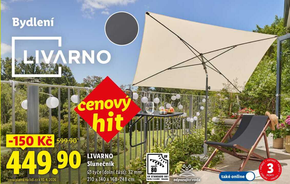 LIVARNO Slunečník 