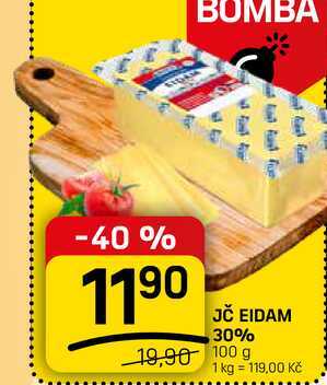 JČ EIDAM 30% 100 g
