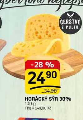 HORÁCKÝ SÝR 30% 100 g