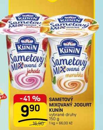 SAMETOVÝ MIXOVANÝ JOGURT 150g