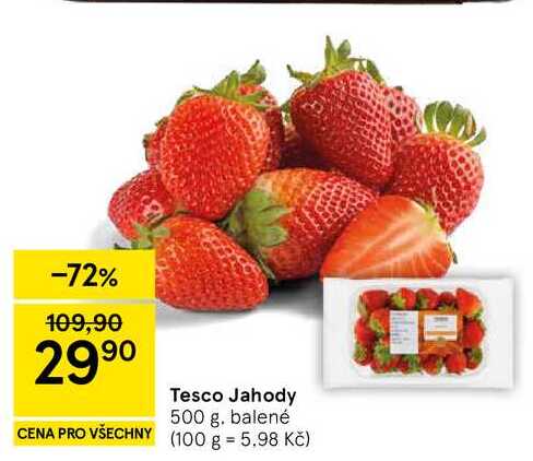 Tesco Jahody, 500 g 