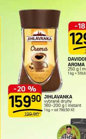 JIHLAVANKA vybrané druhy 180-200 g | instant 
