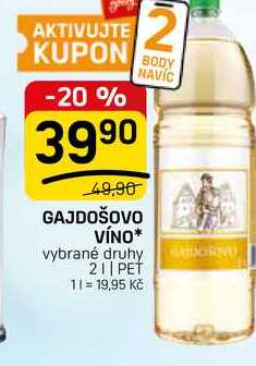 GAJDOŠOVO VÍNO 2l PET