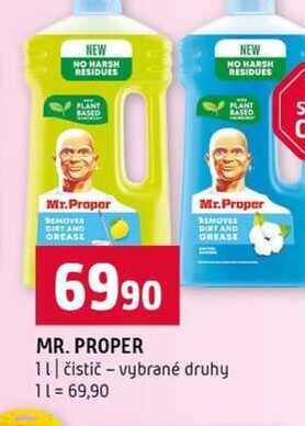 MR. PROPER 11 čistič vybrané druhy