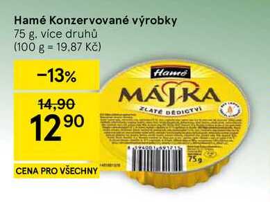 Hamé Konzervované výrobky, 75 g