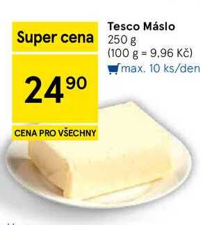 Tesco Máslo, 250 g