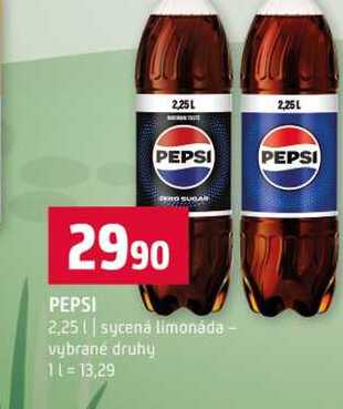 PEPSI 2.25l sycena limonáda vybrané druhy