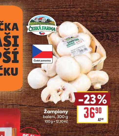 Žampiony balení,300 g