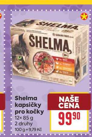 Shelma kapsičky pro kočky 12× 85 g