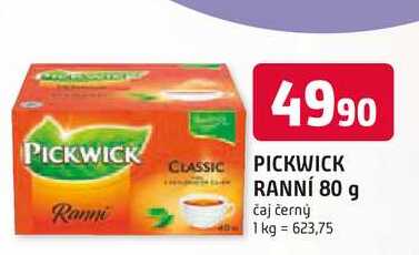 PICKWICK RANNÍ 80 g čaj černý
