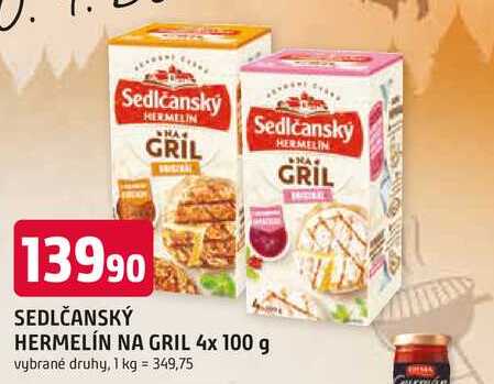 SEDLČANSKÝ HERMELÍN NA GRIL 4x 100 g 