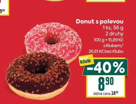 Donut s polevou 1ks, 56 g