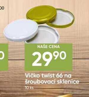 Vičko twist 66 na šroubovací sklenice 10 ks 