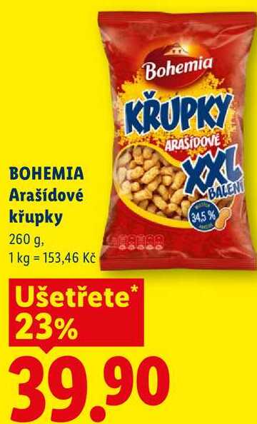 BOHEMIA Arašídové křupky, 260 g  